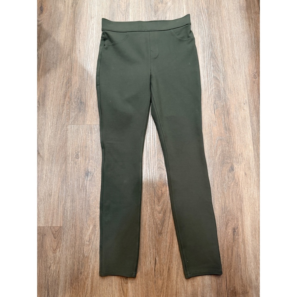 SPANX Mens Olive Green Slim‎ Fit Stretch Pants Size M Medium MT